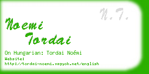 noemi tordai business card