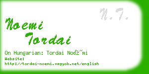 noemi tordai business card